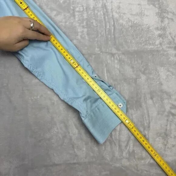 ETON Men’s Dress Shirt - Light Blue Micro-Stripe - Size 41/16, Contemporary Fit - Picture 9 of 11